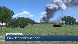 Scrap yard fire