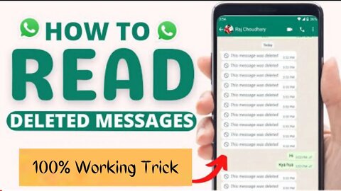 How to Read WhatsApp Deleted Messages|Whatsapp Deleted Message Kaise padhe|Recover Deletes Msgs 2022