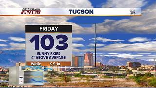 Chief Meteorologist Erin Christiansen's KGUN 9 Forecast Thursday, June 8, 2017