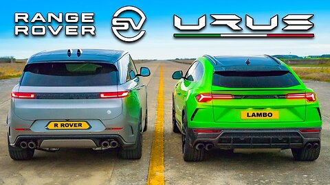 New Range Rover SV v Lambo: DRAG RACE