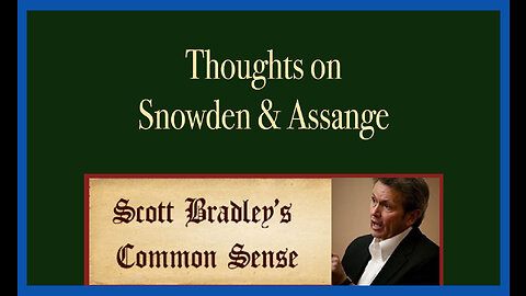 Thoughts on Snowden & Assange