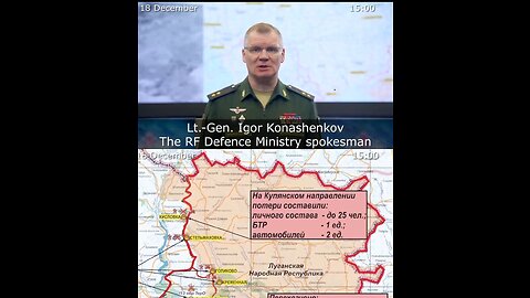 18.12.22 ⚡Russian Defence Ministry report on the progress of the deNAZIfication of Ukraine