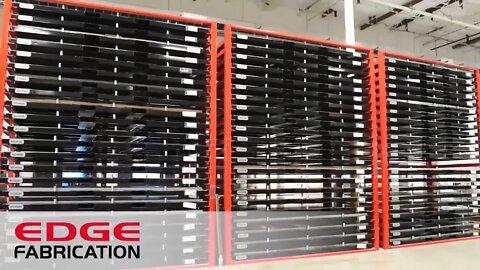 LEAN Sheet Metal Storage Rack for Edge Fabrication