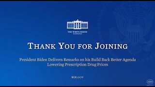 Biden WH Live Stream Abruptly Ends Mid Sentence