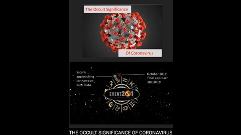 THE OCCULT SIGNIFICANCE OF CORONAVIRUS PART 1