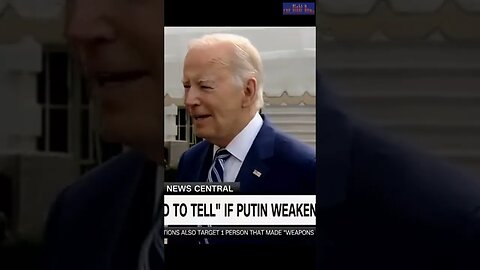 Joe Biden informs the world that Putin is losing the war....in Iraq