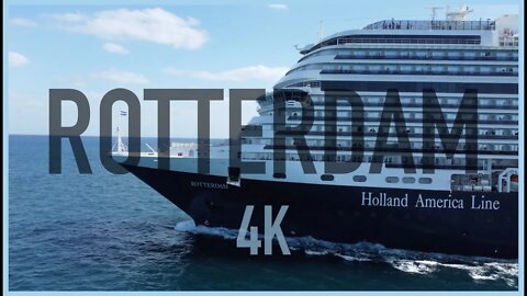 Rotterdam Departs Port Everglades - 4K