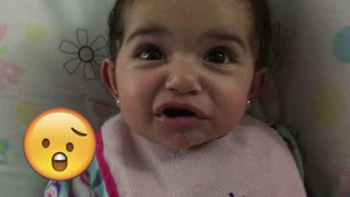 Adorable baby takes on Emoji Challange