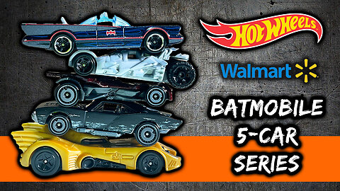 Hot Wheels Batman Wal-Mart 5-Car Series - The Batman, Classic TV Series Batmobile, Tumbler, & More