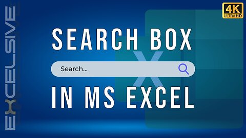Search Box In Excel - Search Anything | No VBA Needed (EASY!)