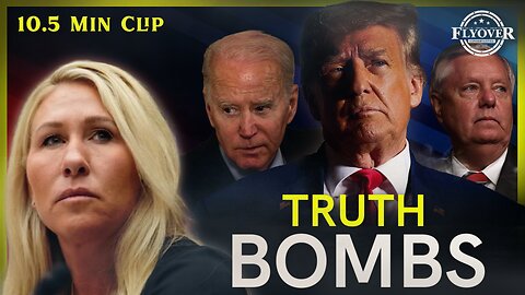 Truth Bombs from MTG - US Debt Clock, Biden/Harris Approval Ratings, Blue States | Flyover Clip