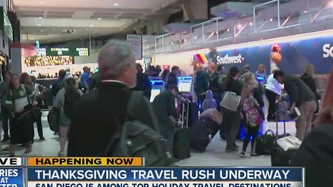 Thanksgiving travel rush underway at Lindbergh