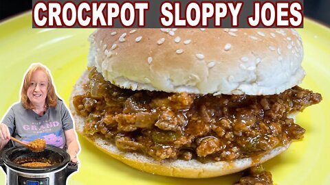 CROCKPOT SLOPPY JOES | Slow Cooker Ground Beef Recipe