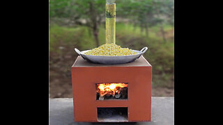 Building simple outdoor smokeless firewood stove