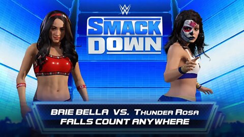 Brie Bella VS Thunder Rosa WWE 2k22