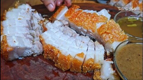 THE SECRET OF COOKING SUPER CRISPY & JUICY PORK BELLY