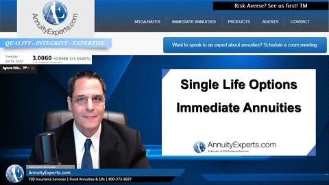 Immediate Annuity : The Single Lifetime Income Option | Longevity protection | Beneficiary benefits