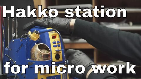 Hakko FM-2032/FX-951 review, micro pencil soldering iron & station.