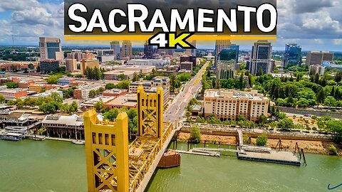 stunning 4K aerial footage of Sacramento, capital of California - United States Of America 🇺🇸