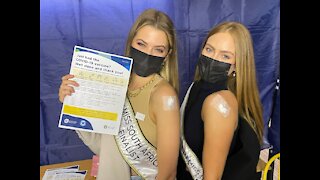 Miss SA finalists from Cape Town get their Covid-19 vaccine jabs at GrandWest