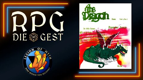 Overview of Dragon Magazine #1 | #RPGDieGest #shorts