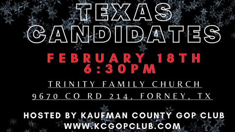 KCGOP Club -Texas Candidates