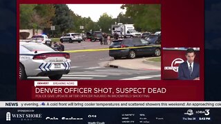 Denver police officer shot by suspect in Broomfield