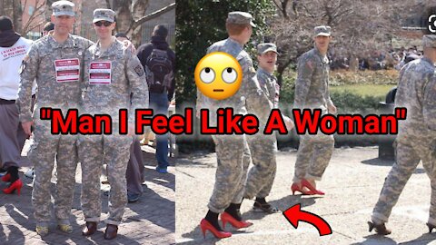 CRINGE US Army Cadets Wear High Heels To Show RESPECT To Women