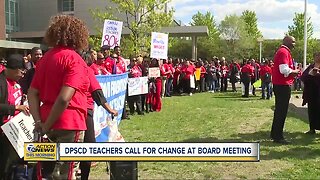 DPSCD teachers call for change at Board meeting