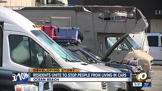 Ocean Beach residents unite to stop people from living in cars