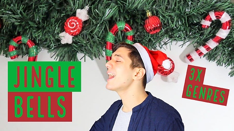 Talented artist sings 'Jingle Bells' in 3 different styles