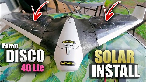 Parrot DISCO 4G LTE Solar Panel Mod Install - Solarealdrone Kit (Works for other Planes/Wings)