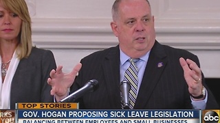 Gov. Larry Hogan announces paid sick leave proposal