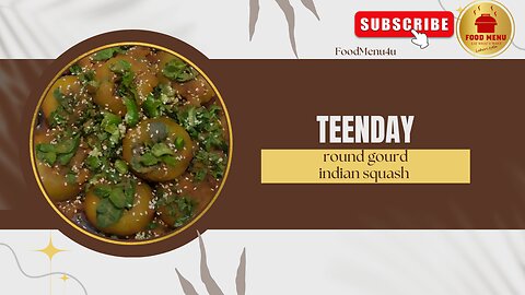 Bharwan Tinday (Teenday/Tinda) Recipe By Food Menu