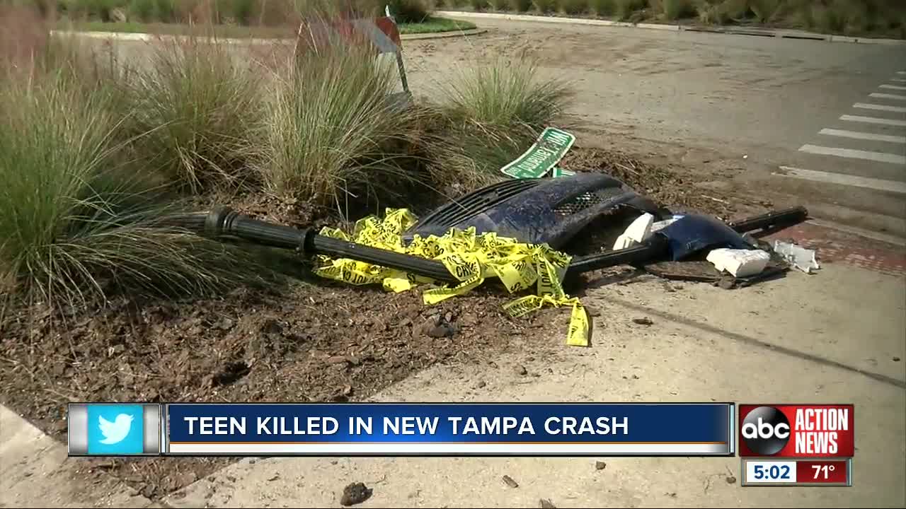 Speed likely a factor in crash that killed New Tampa teen
