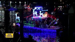 Downtown Tampa boat parade tonight