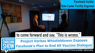 Project Veritas Whistleblower Exposes Facebook’s Plan to End All Vaccine Dialogue