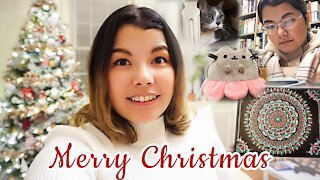 Christmas VLOG 🎁 : Christmas Shopping, making gifts, baking, & cat sitting!