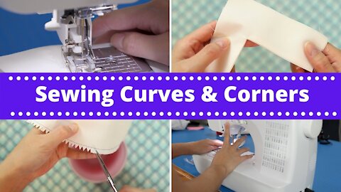 How to Sew Curves + Corners on a Sewing Machine | Beginner Lesson