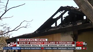 Ridgecrest Home burns