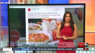 Deals on food for tax day