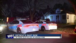 14-year-old killed in house fire on Detroit's west side