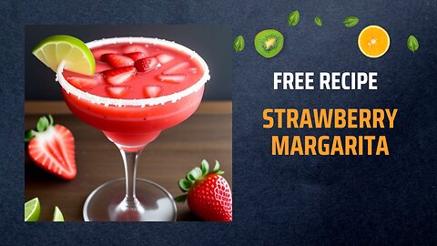 Free Strawberry Margarita Recipe 🍓🍹