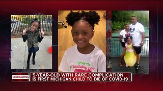 5-year-old with rare complication is first Michigan child to die of COVID-19