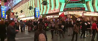 Protesters take over Fremont Street in Las Vegas