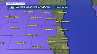 Snow in the morning will shift to rain by afternoon