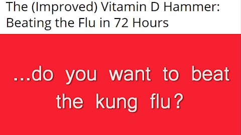 ...do you want to beat the kung flu?