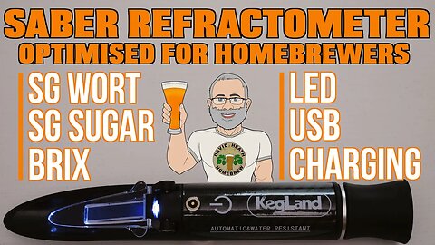 Refractometer Designed For Homebrewers Kegland Saber LED