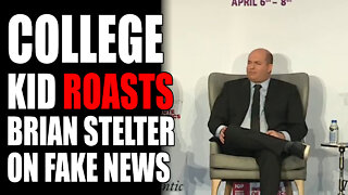 College Kid ROASTS Brian Stelter on FAKE NEWS