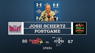#23 Indiana State's Josh Schertz Post-Game Press Conference After 80-67 Loss to Illinois State